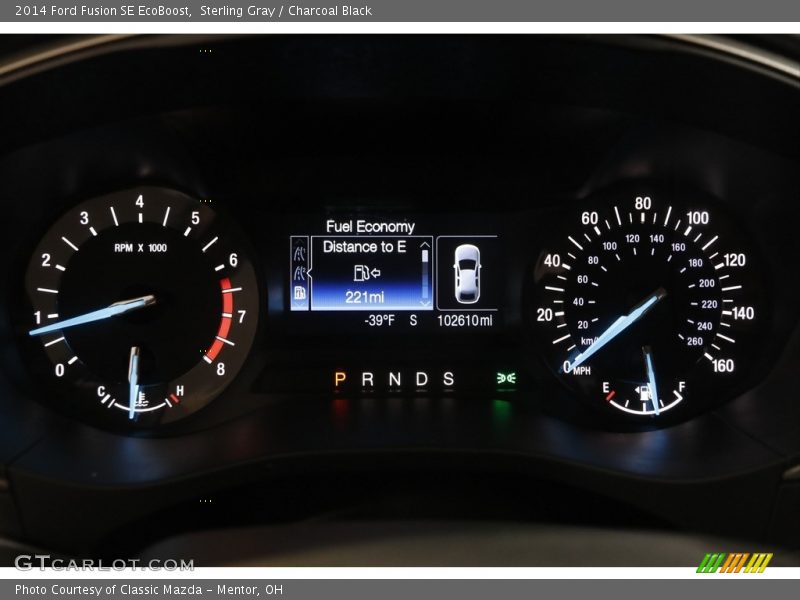 Sterling Gray / Charcoal Black 2014 Ford Fusion SE EcoBoost