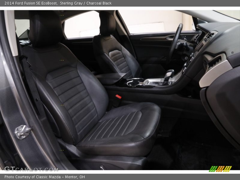 Sterling Gray / Charcoal Black 2014 Ford Fusion SE EcoBoost