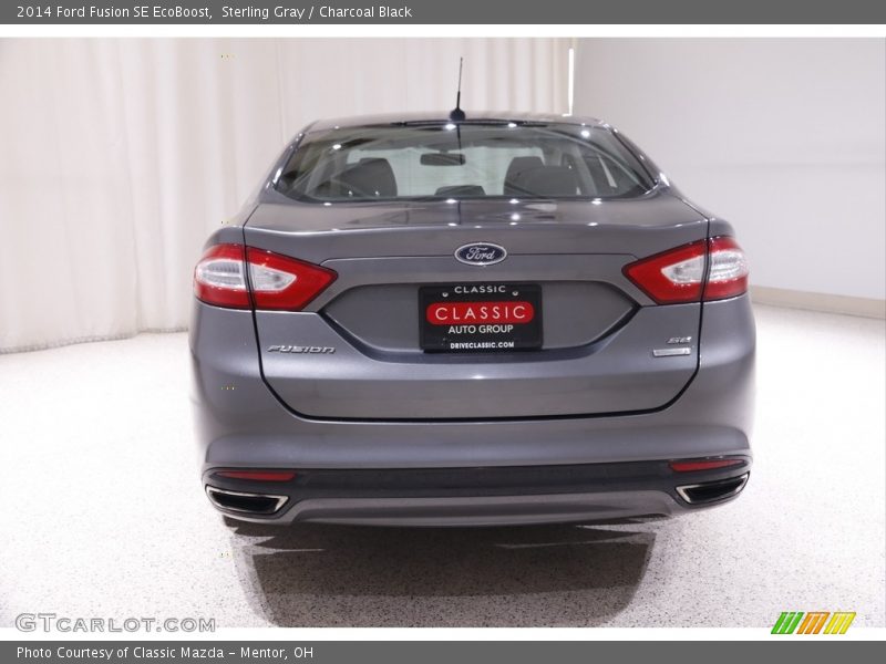 Sterling Gray / Charcoal Black 2014 Ford Fusion SE EcoBoost