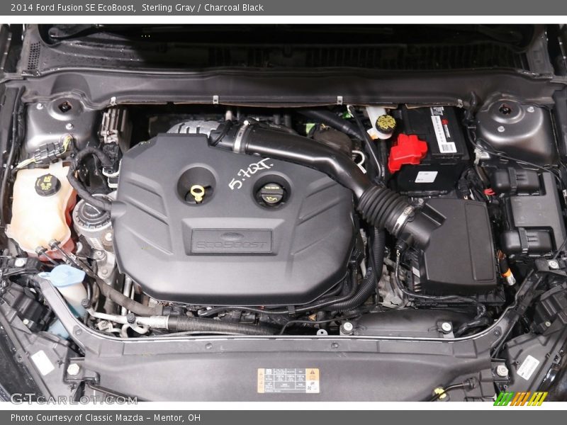 Sterling Gray / Charcoal Black 2014 Ford Fusion SE EcoBoost