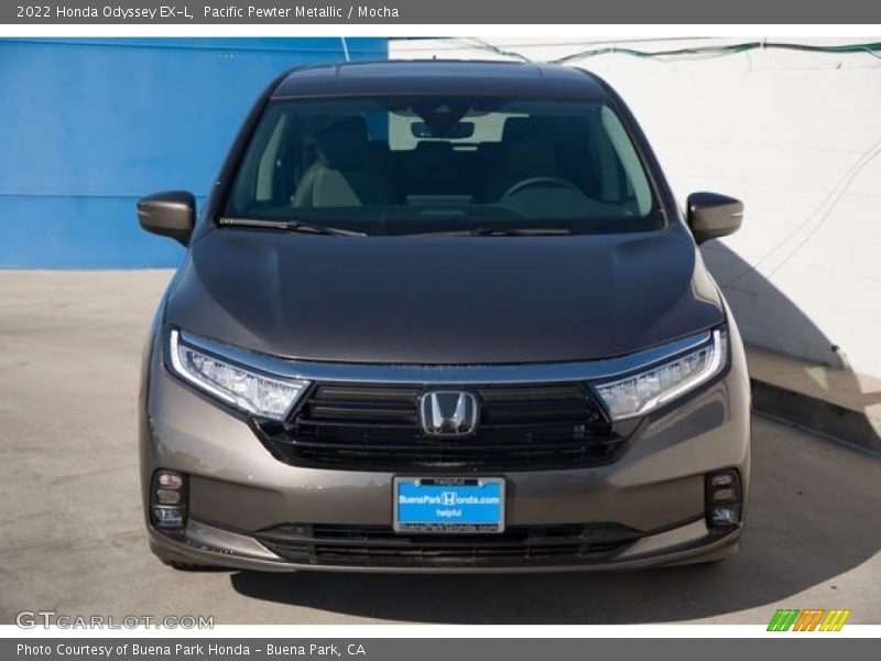 Pacific Pewter Metallic / Mocha 2022 Honda Odyssey EX-L