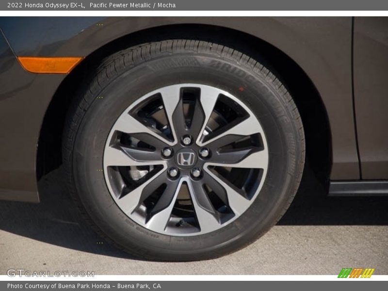 Pacific Pewter Metallic / Mocha 2022 Honda Odyssey EX-L