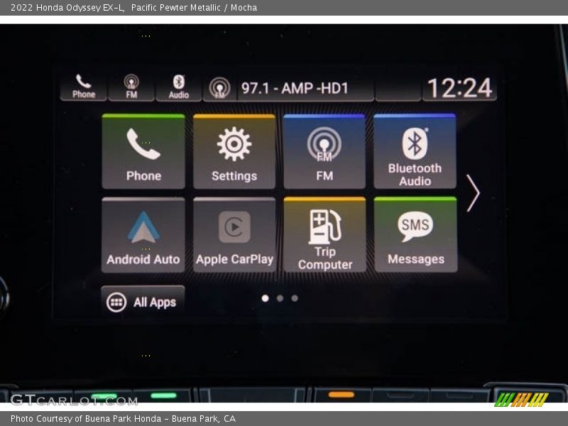 Pacific Pewter Metallic / Mocha 2022 Honda Odyssey EX-L