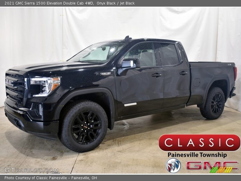 Onyx Black / Jet Black 2021 GMC Sierra 1500 Elevation Double Cab 4WD