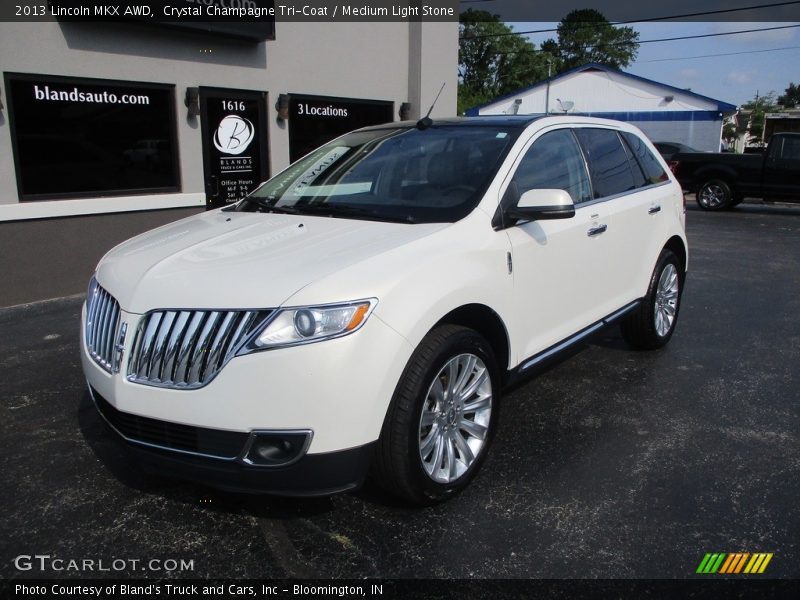 Crystal Champagne Tri-Coat / Medium Light Stone 2013 Lincoln MKX AWD