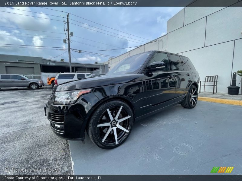 Santorini Black Metallic / Ebony/Ebony 2016 Land Rover Range Rover HSE