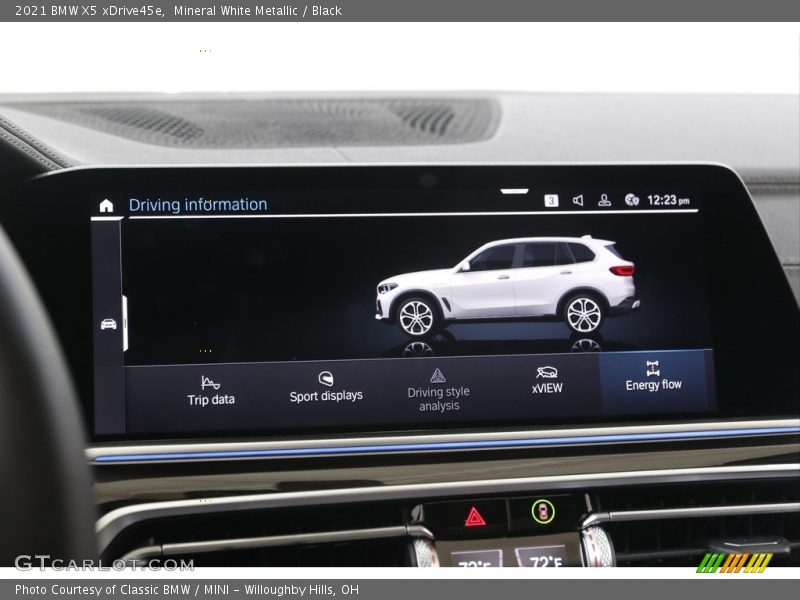 Mineral White Metallic / Black 2021 BMW X5 xDrive45e
