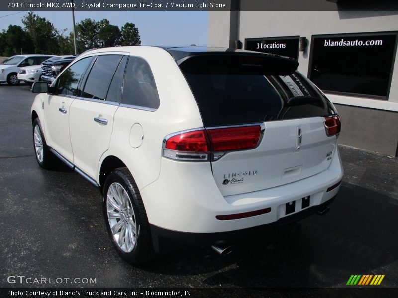 Crystal Champagne Tri-Coat / Medium Light Stone 2013 Lincoln MKX AWD