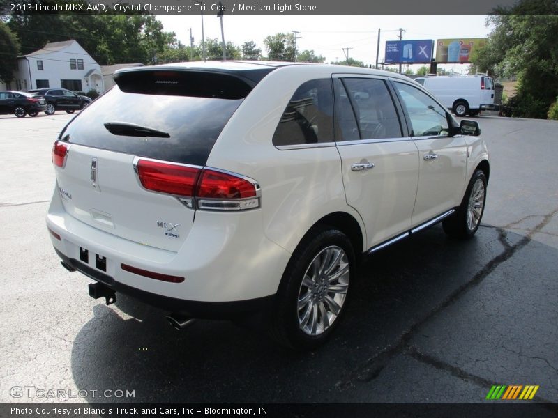 Crystal Champagne Tri-Coat / Medium Light Stone 2013 Lincoln MKX AWD