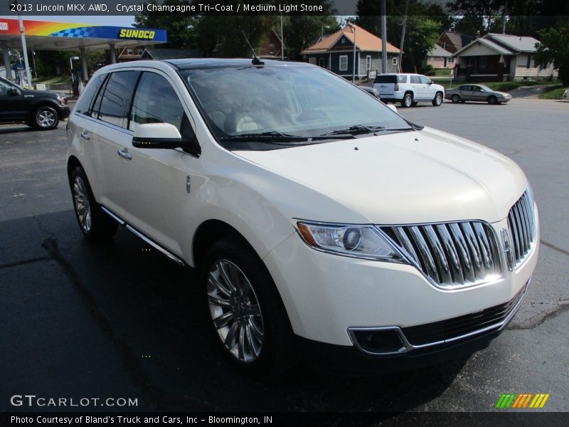 Crystal Champagne Tri-Coat / Medium Light Stone 2013 Lincoln MKX AWD