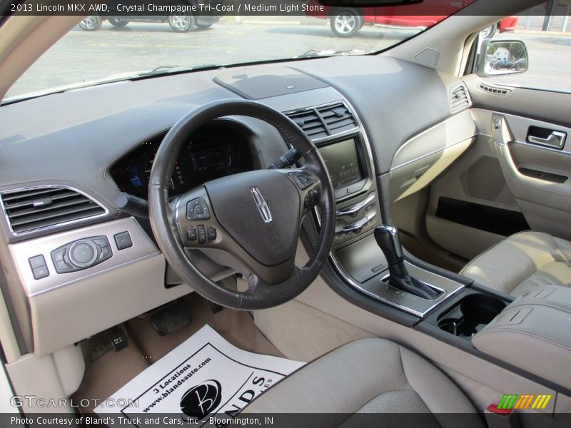 Crystal Champagne Tri-Coat / Medium Light Stone 2013 Lincoln MKX AWD