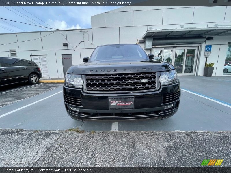 Santorini Black Metallic / Ebony/Ebony 2016 Land Rover Range Rover HSE