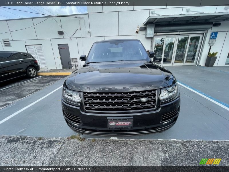 Santorini Black Metallic / Ebony/Ebony 2016 Land Rover Range Rover HSE