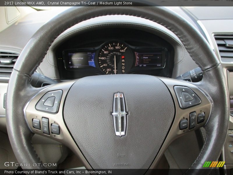 Crystal Champagne Tri-Coat / Medium Light Stone 2013 Lincoln MKX AWD