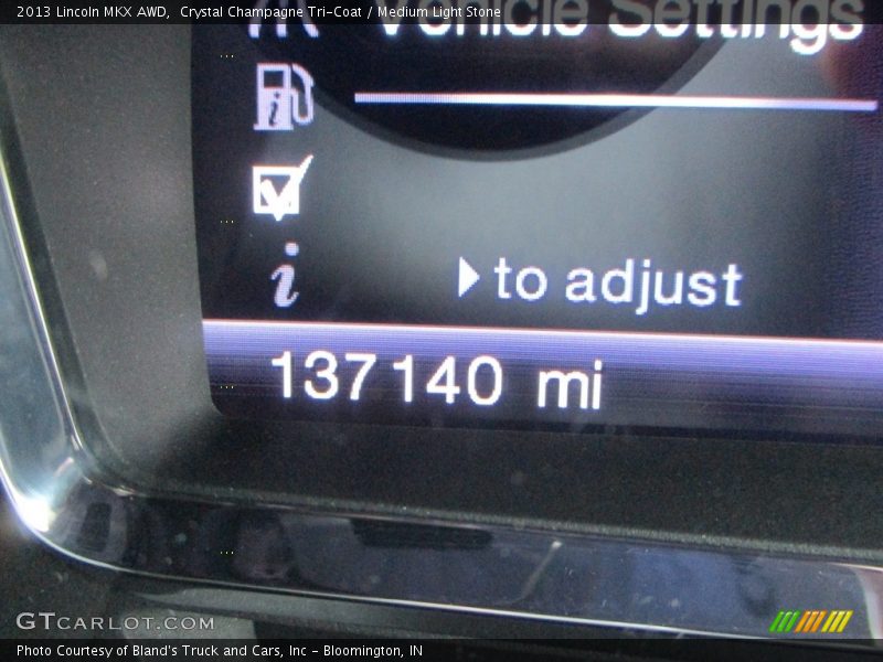 Crystal Champagne Tri-Coat / Medium Light Stone 2013 Lincoln MKX AWD