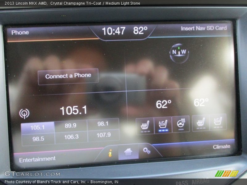 Crystal Champagne Tri-Coat / Medium Light Stone 2013 Lincoln MKX AWD