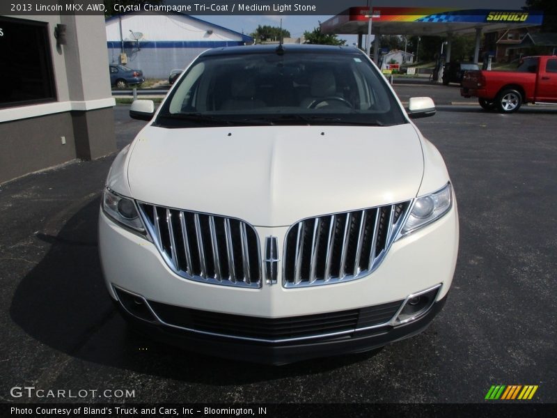 Crystal Champagne Tri-Coat / Medium Light Stone 2013 Lincoln MKX AWD