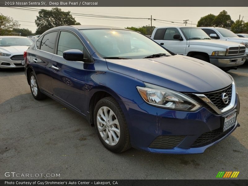 Deep Blue Pearl / Charcoal 2019 Nissan Sentra SV