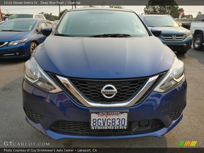Deep Blue Pearl / Charcoal 2019 Nissan Sentra SV