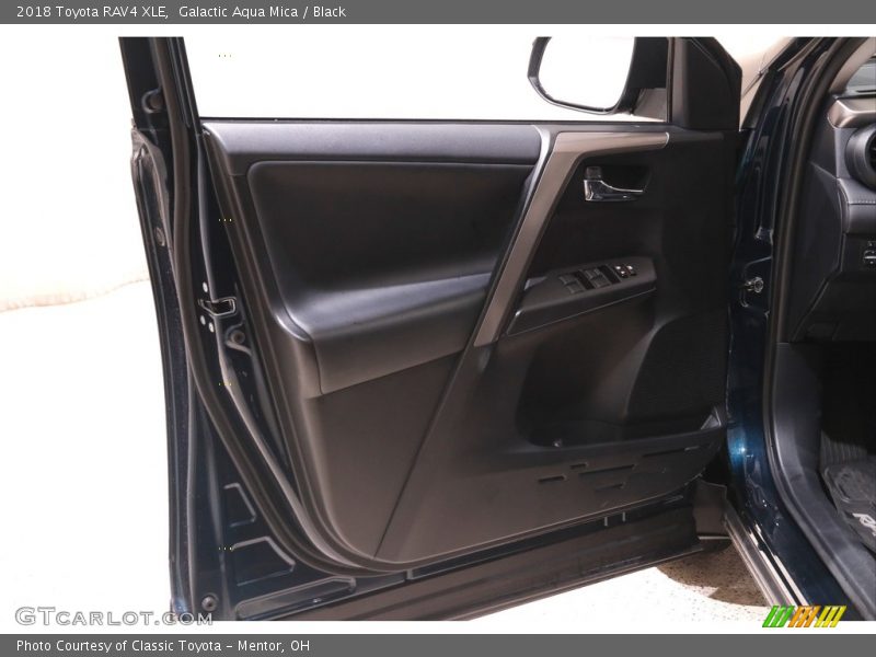 Galactic Aqua Mica / Black 2018 Toyota RAV4 XLE