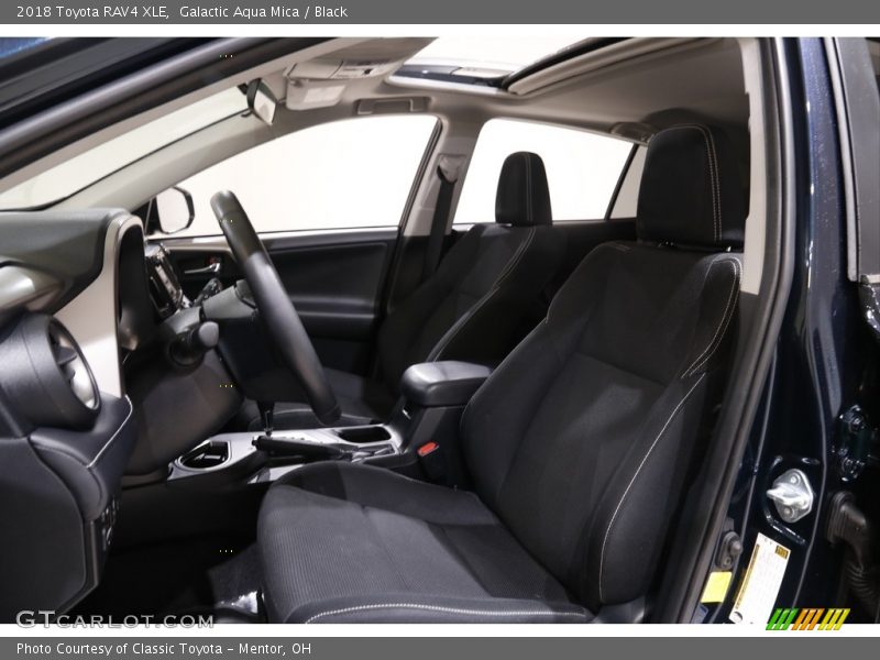 Galactic Aqua Mica / Black 2018 Toyota RAV4 XLE