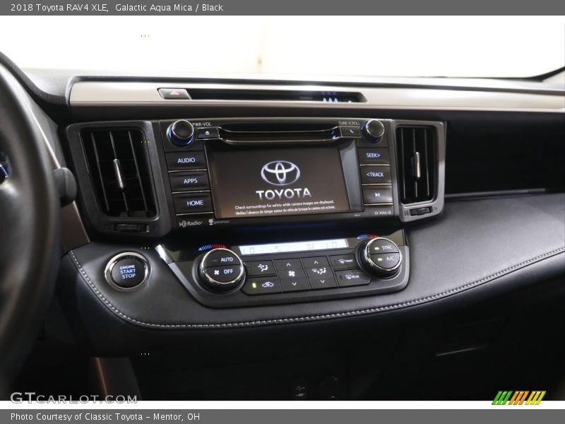 Galactic Aqua Mica / Black 2018 Toyota RAV4 XLE