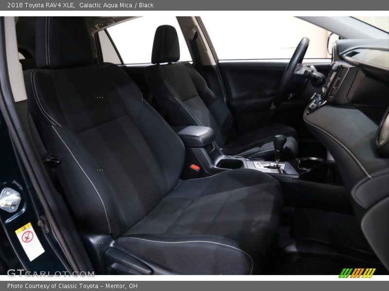 Galactic Aqua Mica / Black 2018 Toyota RAV4 XLE