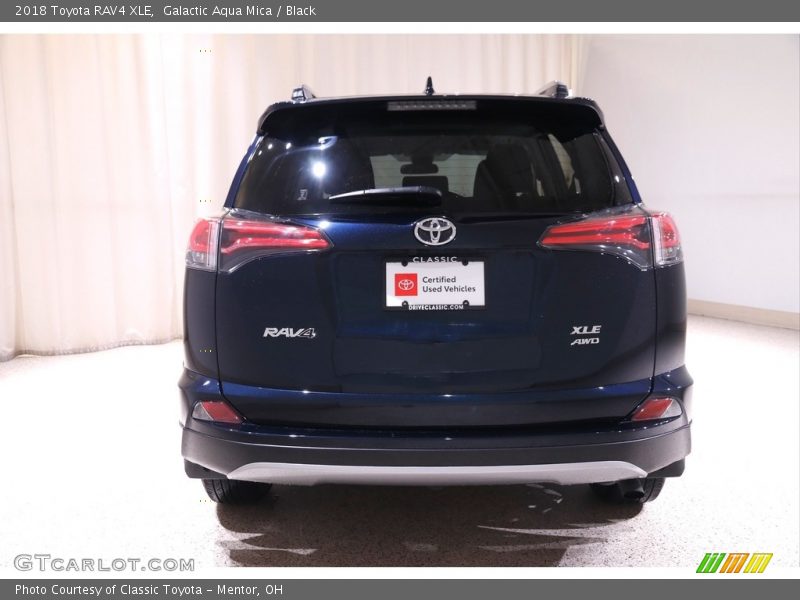 Galactic Aqua Mica / Black 2018 Toyota RAV4 XLE