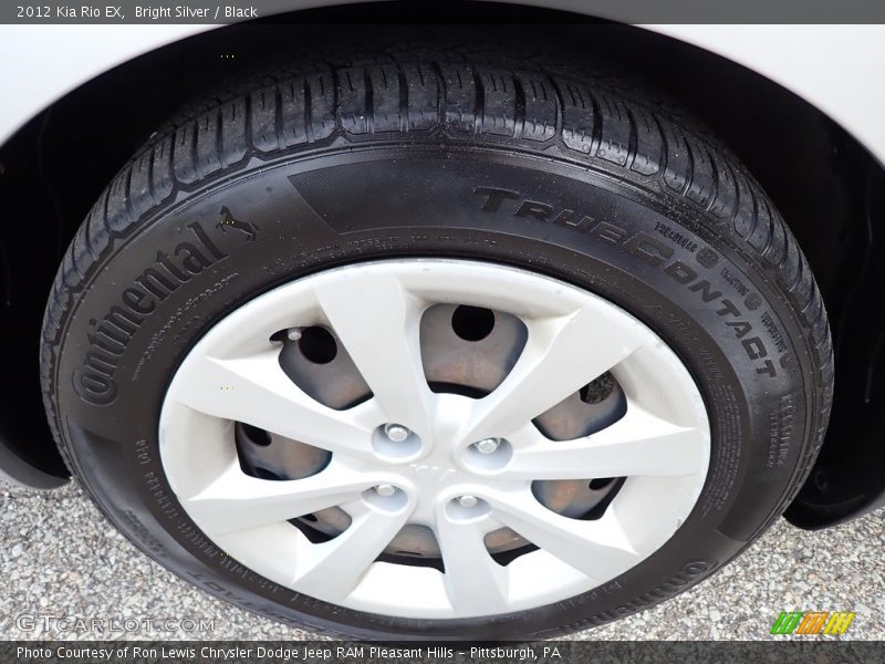 Bright Silver / Black 2012 Kia Rio EX