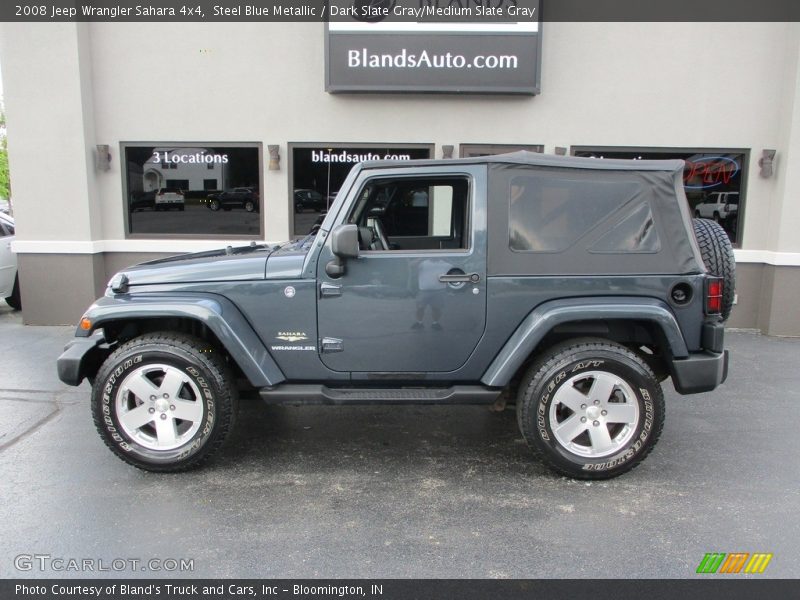Steel Blue Metallic / Dark Slate Gray/Medium Slate Gray 2008 Jeep Wrangler Sahara 4x4