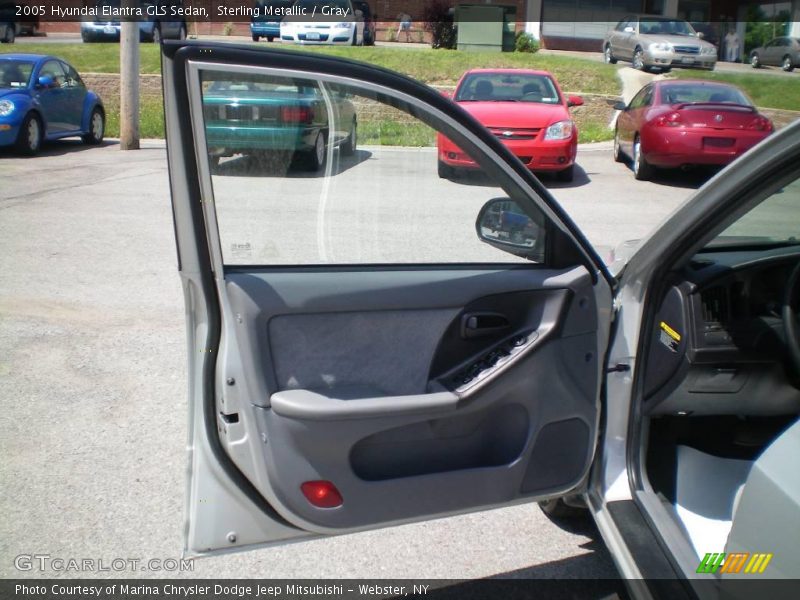 Sterling Metallic / Gray 2005 Hyundai Elantra GLS Sedan