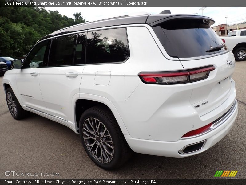 Bright White / Tupelo/Black 2021 Jeep Grand Cherokee L Summit Reserve 4x4