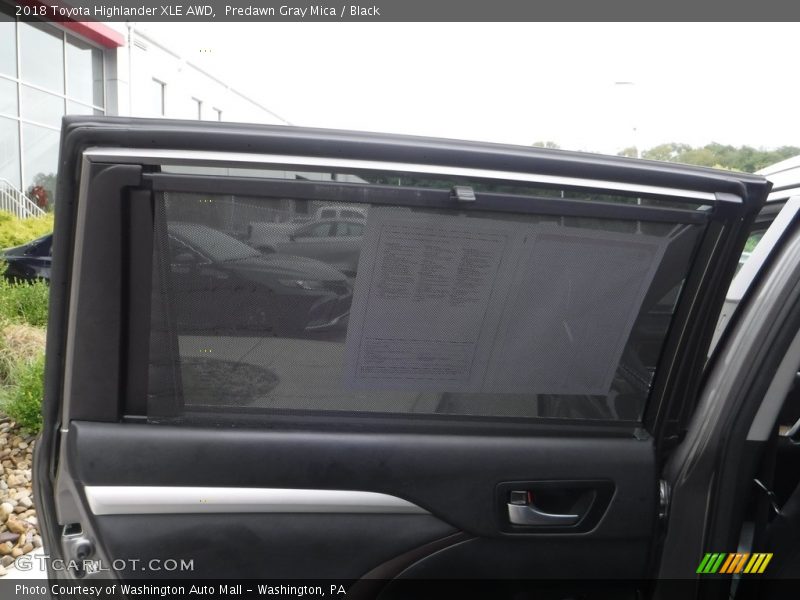 Predawn Gray Mica / Black 2018 Toyota Highlander XLE AWD