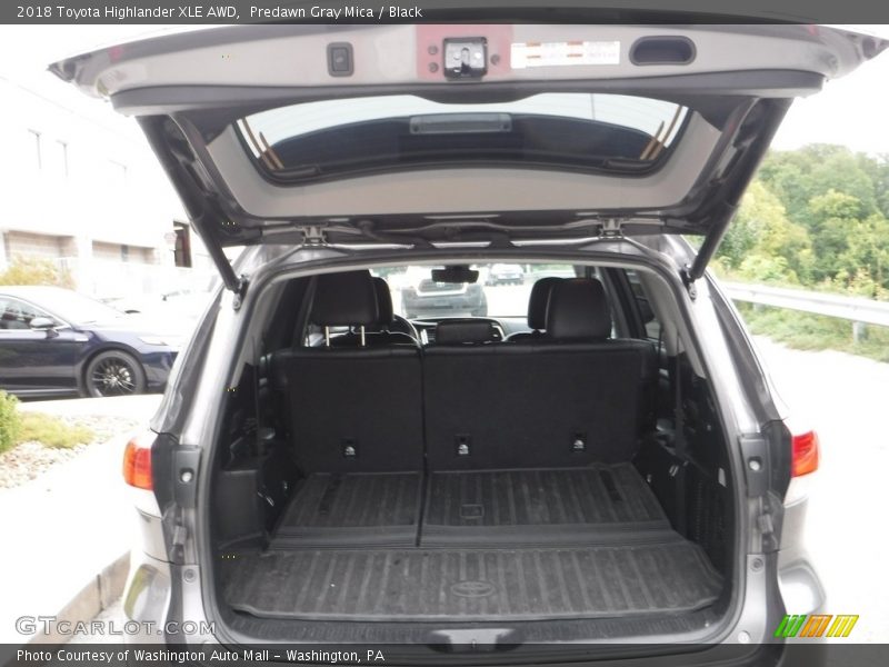 Predawn Gray Mica / Black 2018 Toyota Highlander XLE AWD