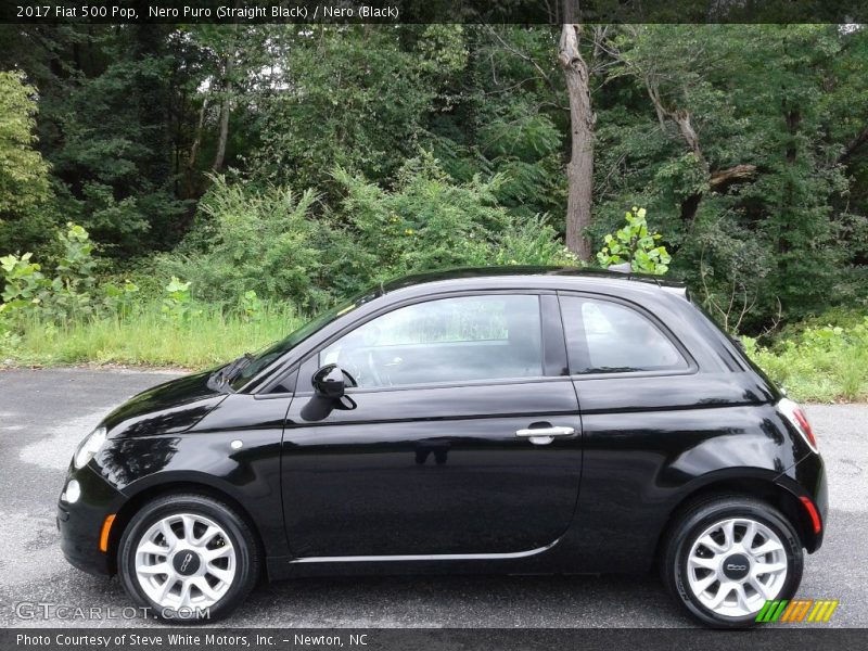 Nero Puro (Straight Black) / Nero (Black) 2017 Fiat 500 Pop