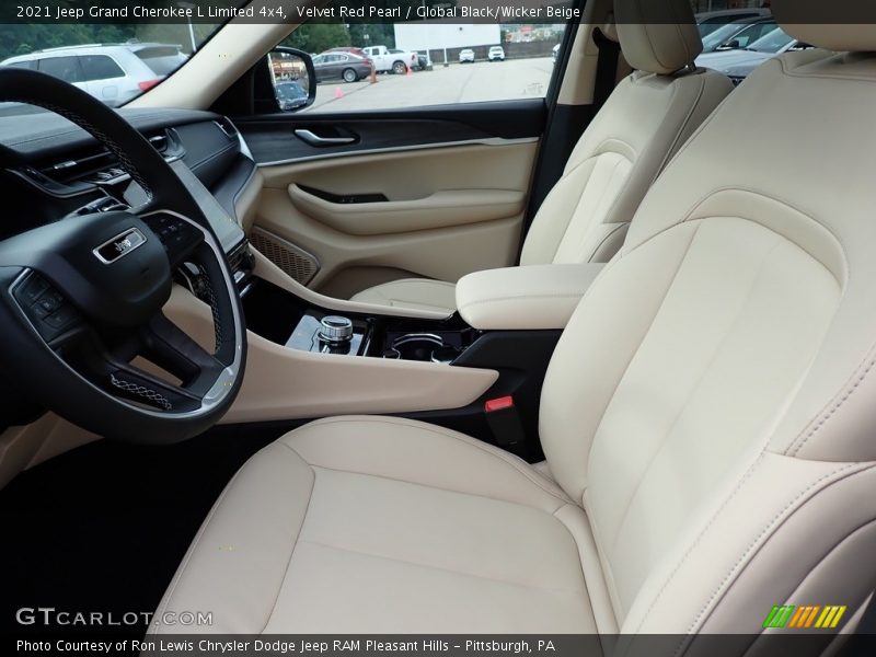 Velvet Red Pearl / Global Black/Wicker Beige 2021 Jeep Grand Cherokee L Limited 4x4
