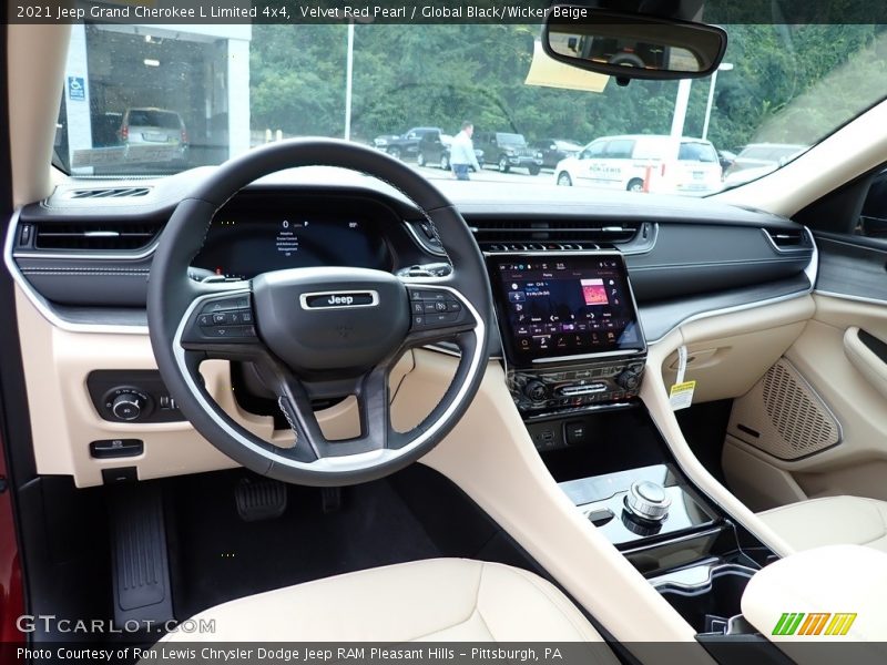 Velvet Red Pearl / Global Black/Wicker Beige 2021 Jeep Grand Cherokee L Limited 4x4