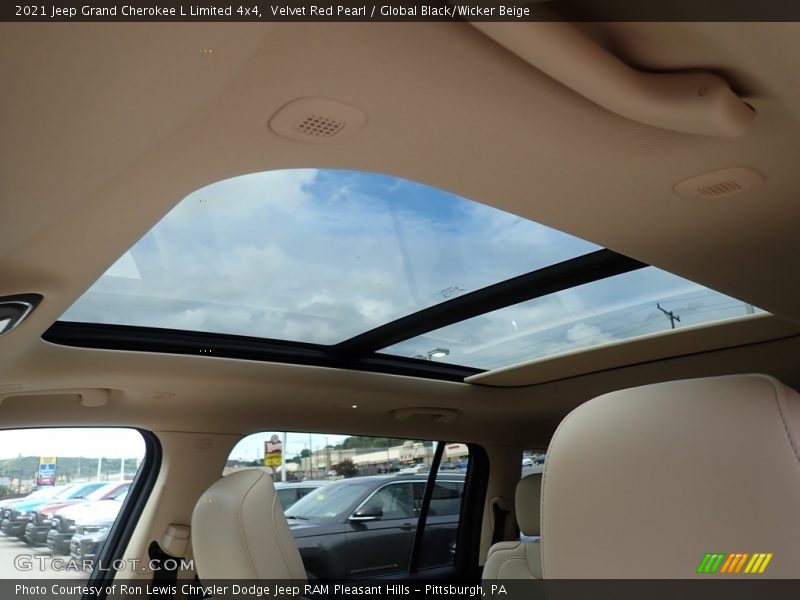 Velvet Red Pearl / Global Black/Wicker Beige 2021 Jeep Grand Cherokee L Limited 4x4