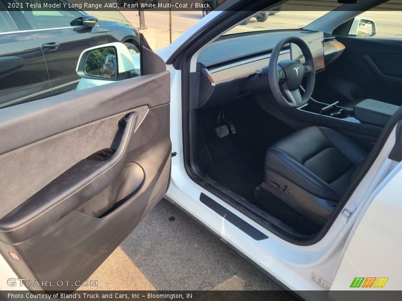Pearl White Multi-Coat / Black 2021 Tesla Model Y Long Range AWD