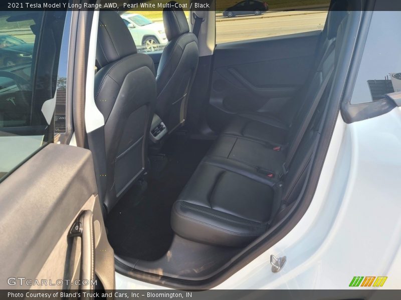 Pearl White Multi-Coat / Black 2021 Tesla Model Y Long Range AWD
