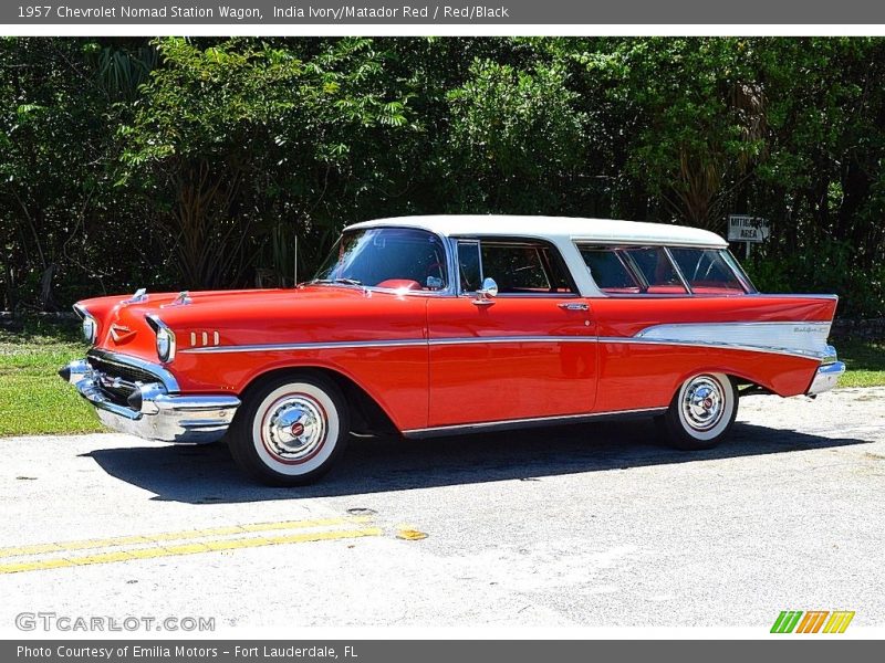 India Ivory/Matador Red / Red/Black 1957 Chevrolet Nomad Station Wagon