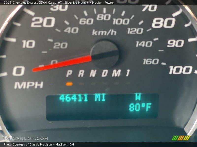 Silver Ice Metallic / Medium Pewter 2015 Chevrolet Express 3500 Cargo WT