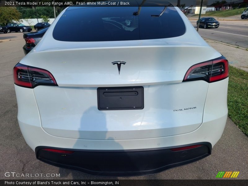 Pearl White Multi-Coat / Black 2021 Tesla Model Y Long Range AWD