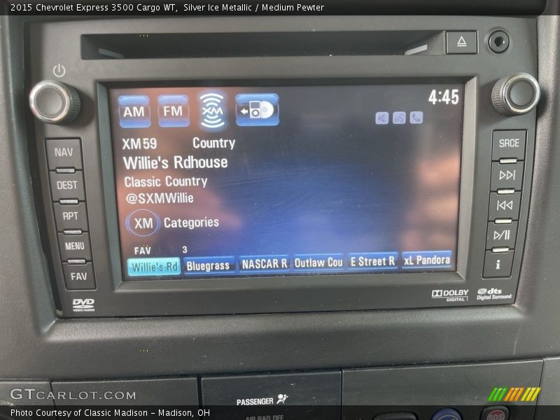 Controls of 2015 Express 3500 Cargo WT
