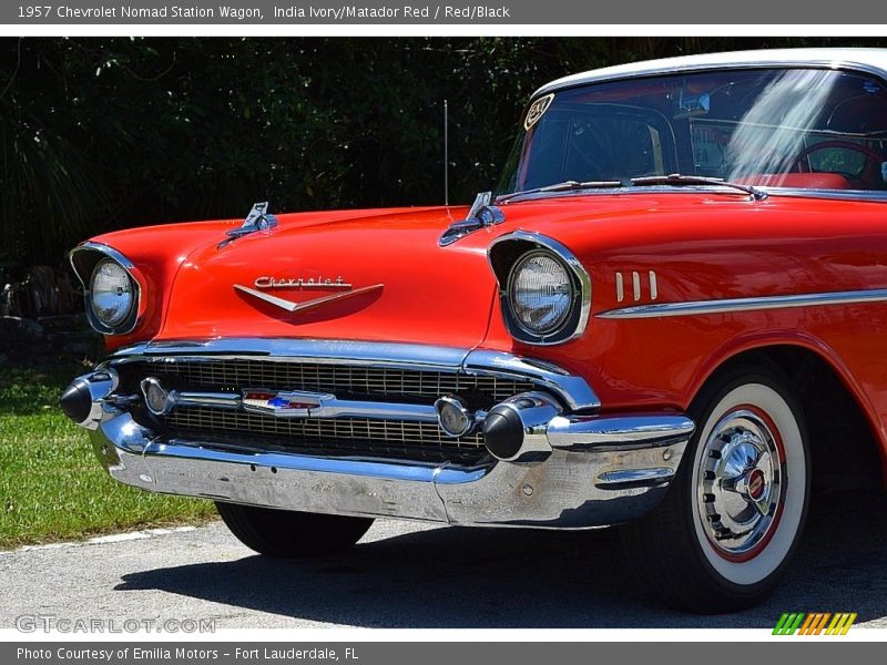 India Ivory/Matador Red / Red/Black 1957 Chevrolet Nomad Station Wagon