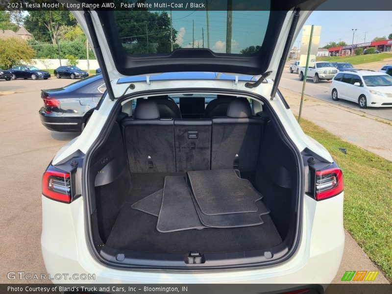 Pearl White Multi-Coat / Black 2021 Tesla Model Y Long Range AWD