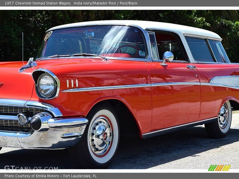 India Ivory/Matador Red / Red/Black 1957 Chevrolet Nomad Station Wagon
