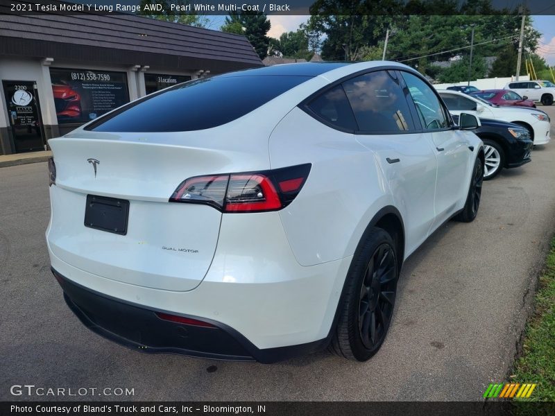 Pearl White Multi-Coat / Black 2021 Tesla Model Y Long Range AWD