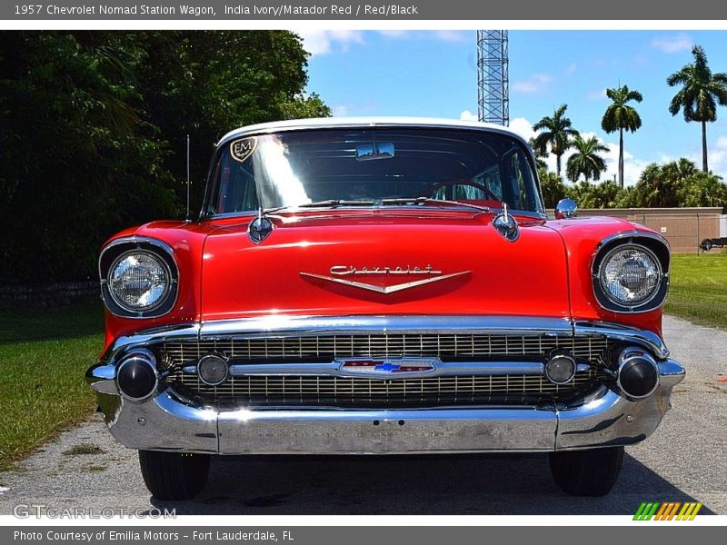 India Ivory/Matador Red / Red/Black 1957 Chevrolet Nomad Station Wagon