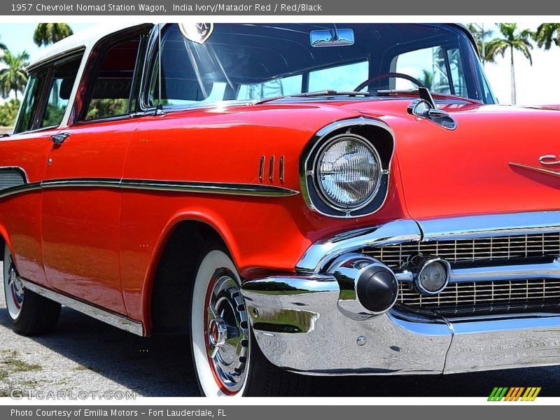 India Ivory/Matador Red / Red/Black 1957 Chevrolet Nomad Station Wagon